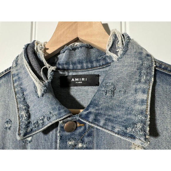 EUC Amiri Bob Marley Painted Denim Jacket - Picture 8 of 14